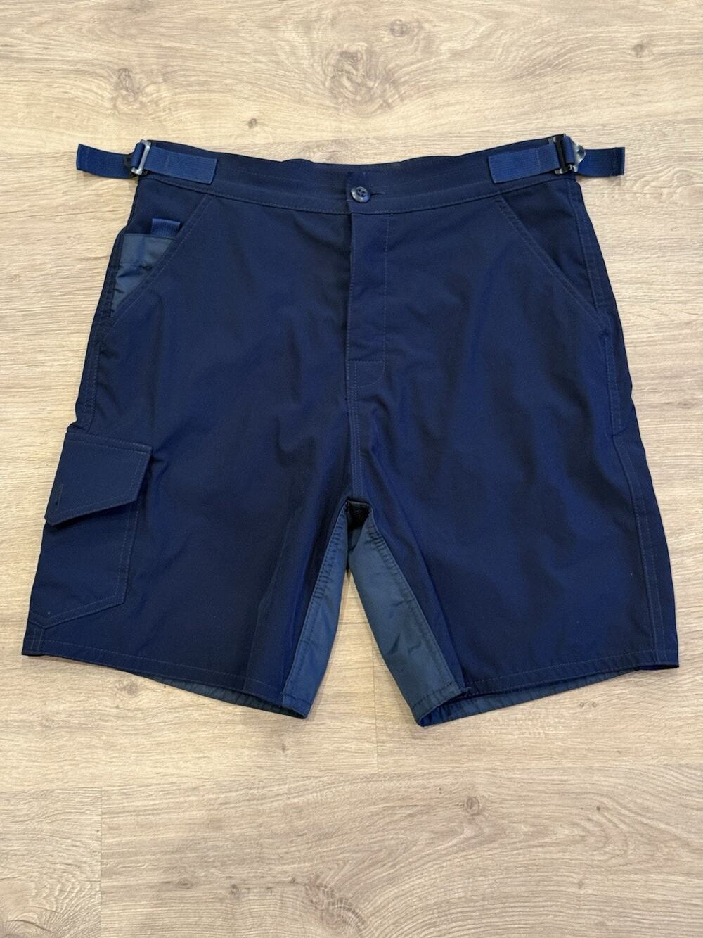 Birdwell Beach Britches Navy Blue Nylon Board Shorts Cargo Size Small Men